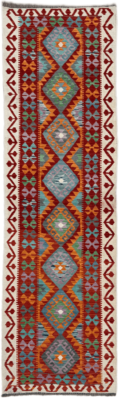 Chobi Kilim Rug - 290 cm x 87 cm