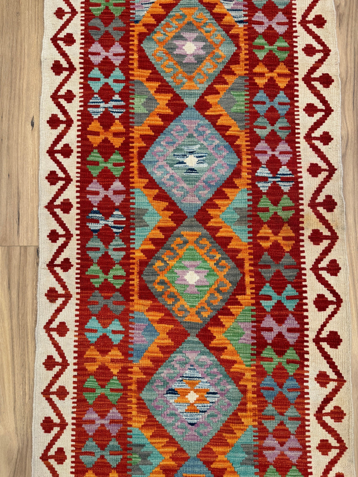 Chobi Kilim Rug - 290 cm x 87 cm