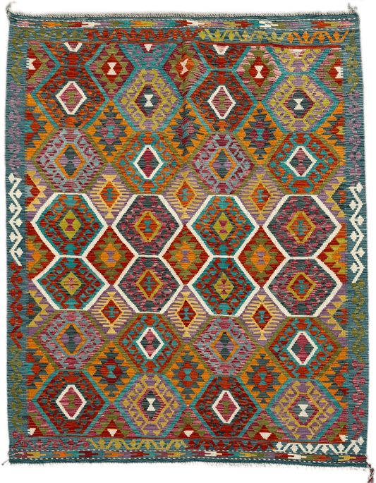 Chobi Kilim Rug - 240 cm x 187 cm