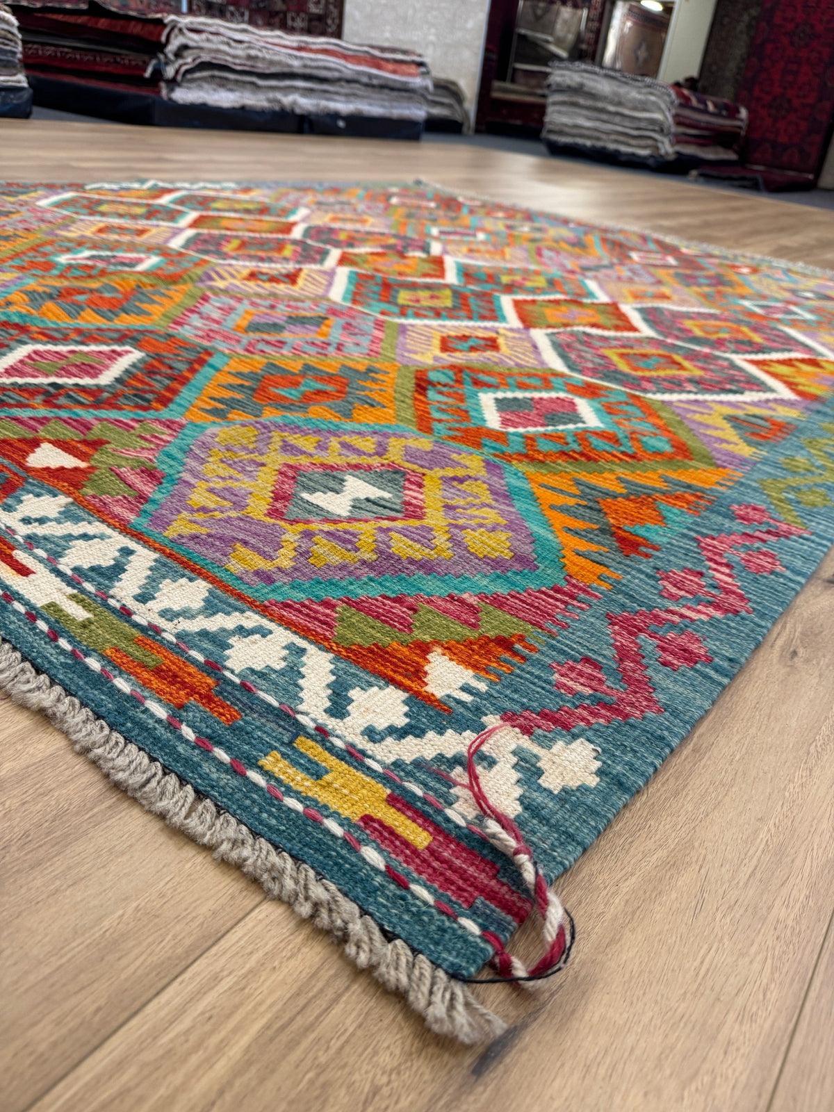 Chobi Kilim Rug - 240 cm x 187 cm