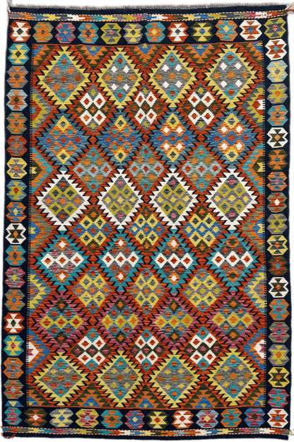 Chobi Kilim Rug - 251 cm x 167 cm