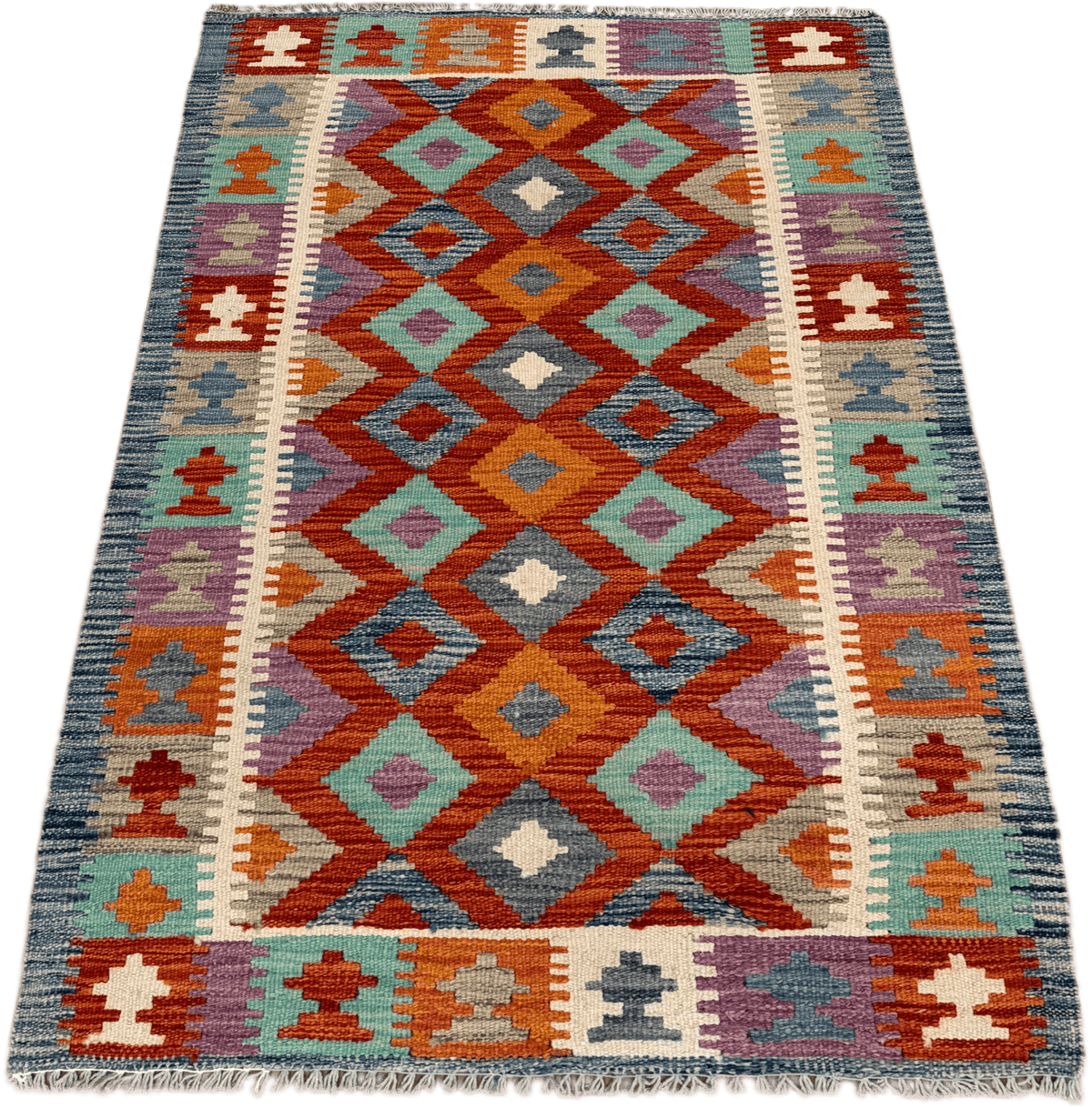 Chobi Kilim Rug - 125 cm x 80 cm