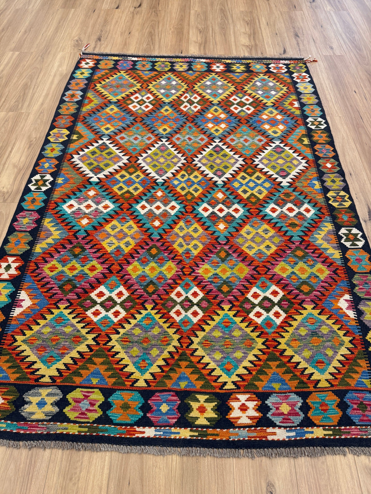 Chobi Kilim Rug - 251 cm x 167 cm