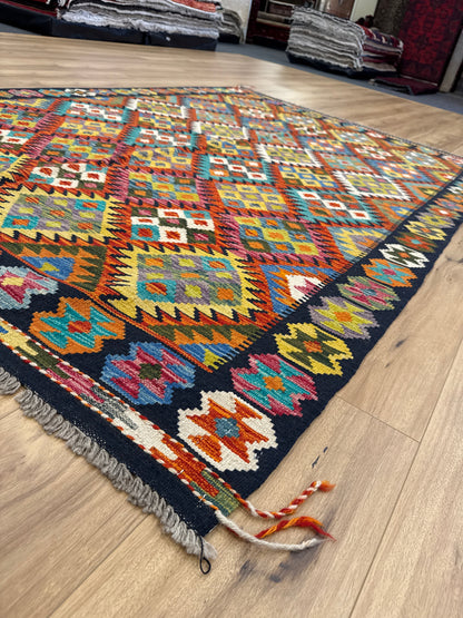 Chobi Kilim Rug - 251 cm x 167 cm