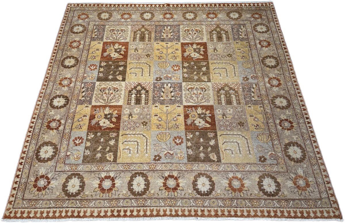 Chobi Rug - 206 cm x 194 cm