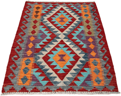 Chobi Kilim Rug - 108 cm x 87 cm