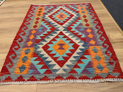 Chobi Kilim Rug - 108 cm x 87 cm
