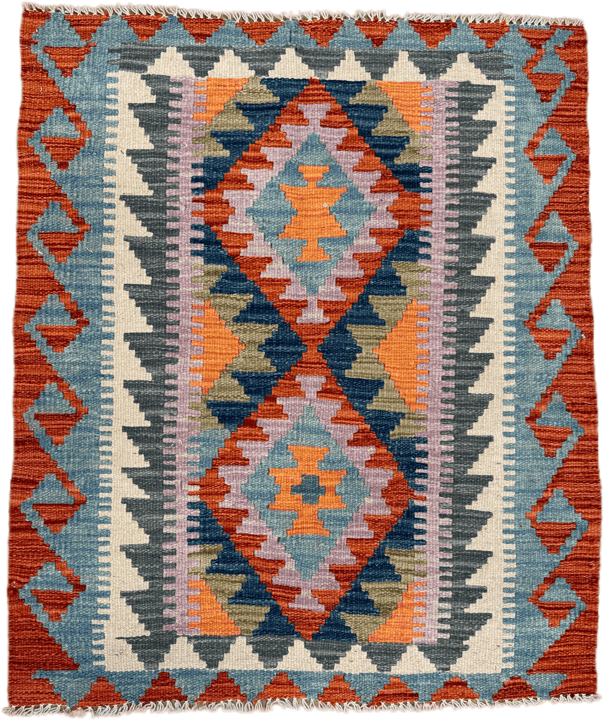 Chobi Kilim Rug - 95 cm x 81 cm
