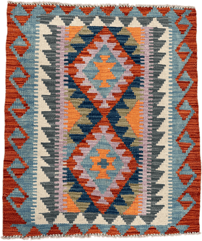 Chobi Kilim Rug - 95 cm x 81 cm