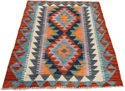 Chobi Kilim Rug - 95 cm x 81 cm