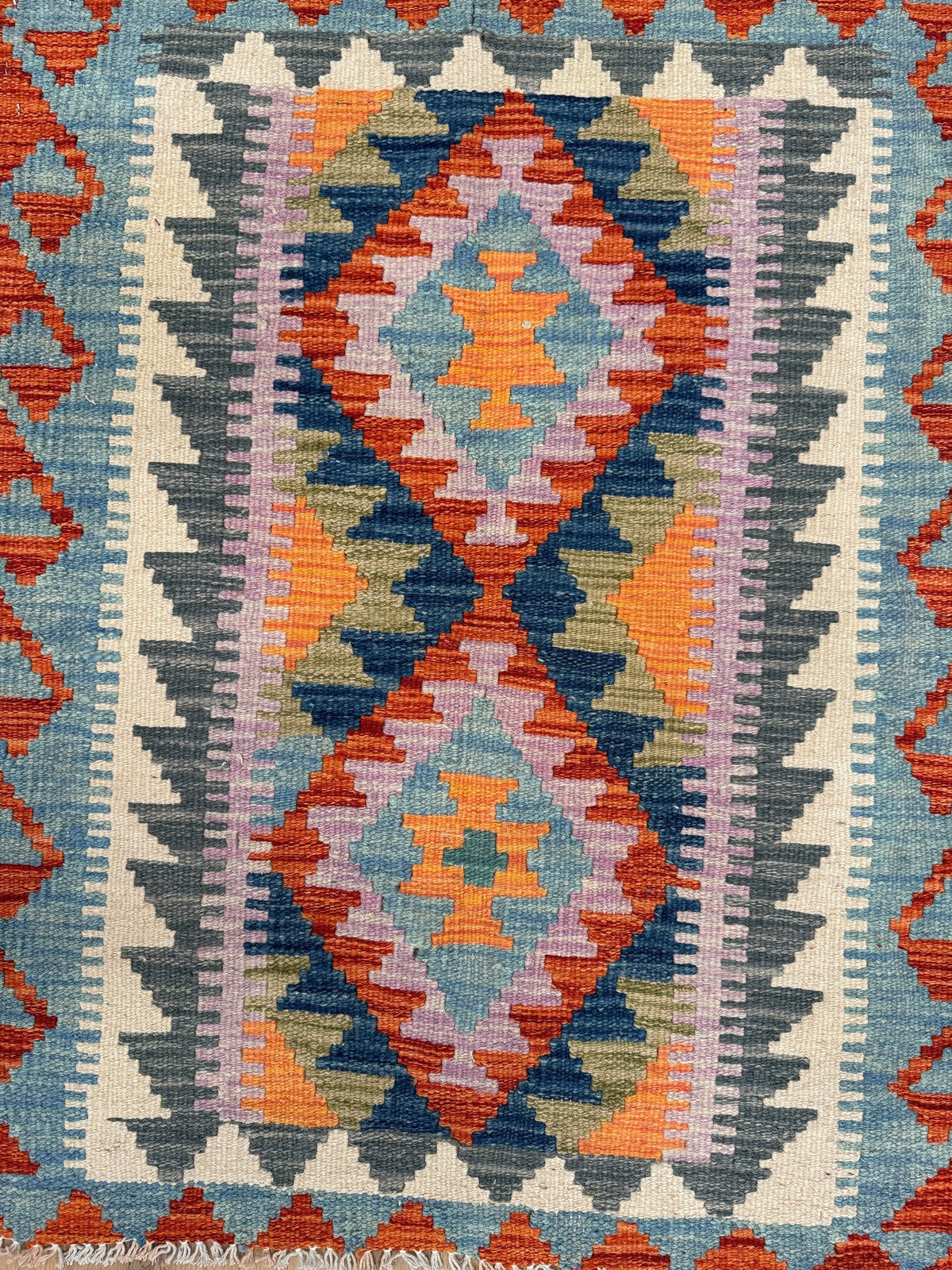 Chobi Kilim Rug - 95 cm x 81 cm
