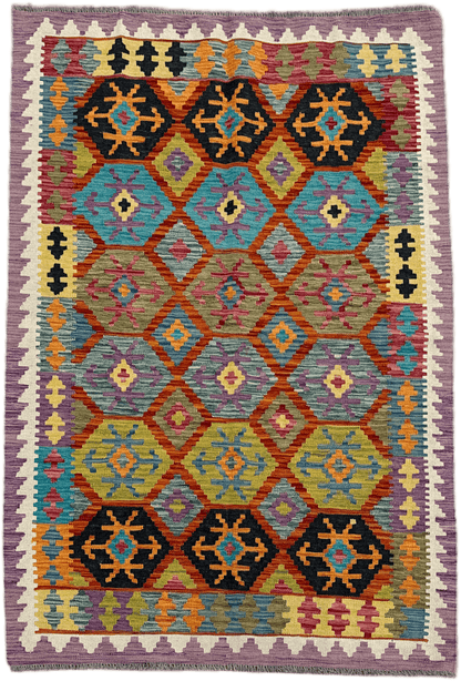 Chobi Kilim Rug - 180 cm x 122 cm