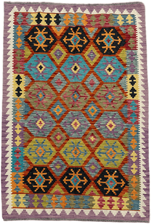 Chobi Kilim Rug - 180 cm x 122 cm