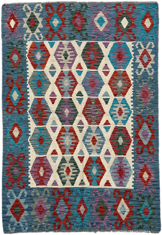 Chobi Kilim Rug - 182 cm x 117 cm