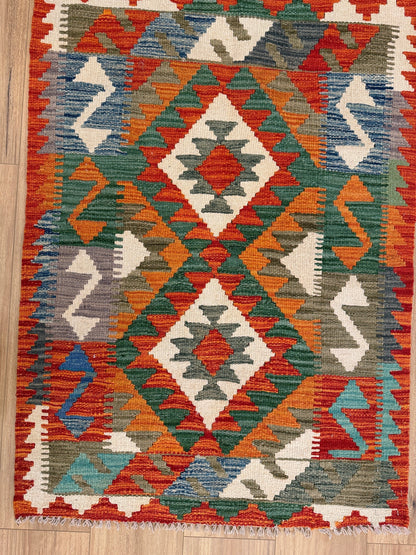 Chobi Kilim Rug - 113 cm x 84 cm