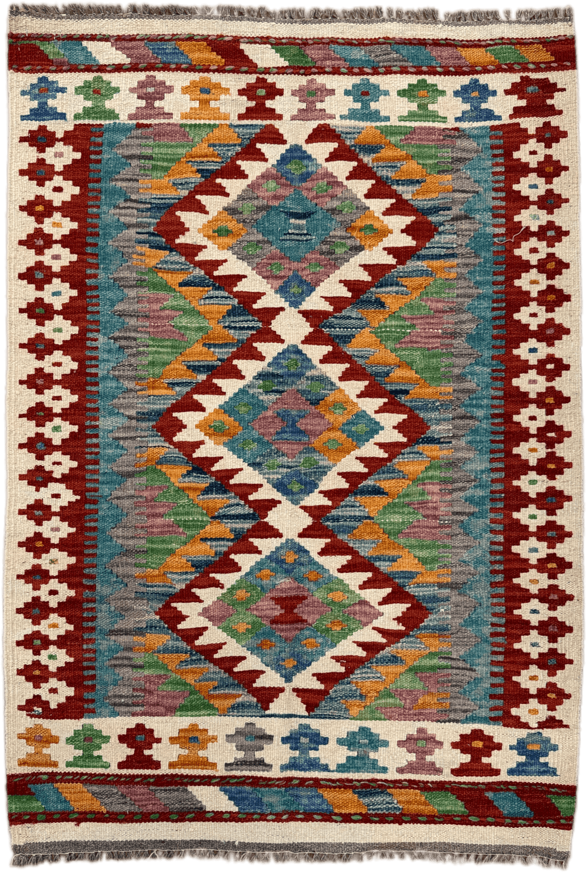 Chobi Kilim Rug - 117 cm x 81 cm