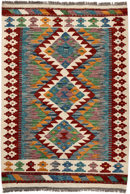 Chobi Kilim Rug - 117 cm x 81 cm