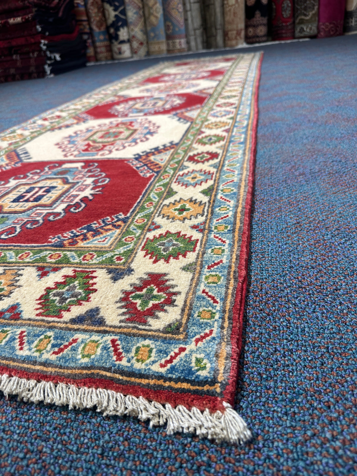 Kazak Runner - 291 cm x 82 cm