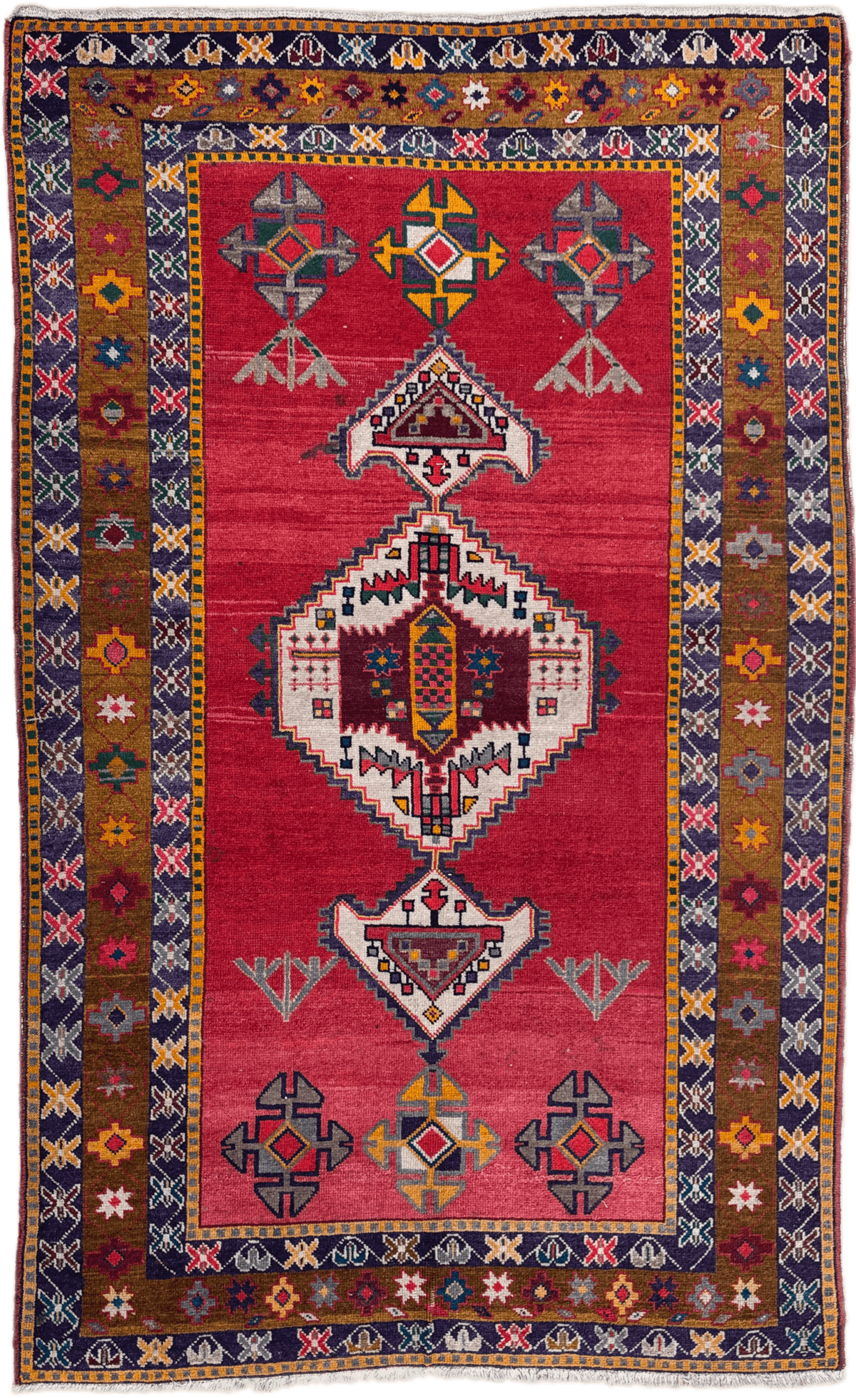Vintage Hamadan Rug - 245 cm x 150 cm