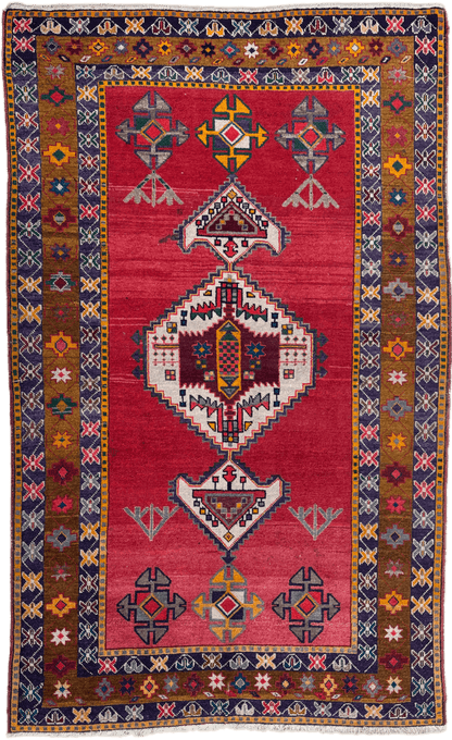 Vintage Hamadan Rug - 245 cm x 150 cm