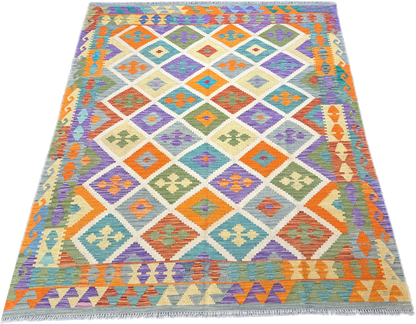 Chobi Kilim Rug - 259 cm x 202 cm