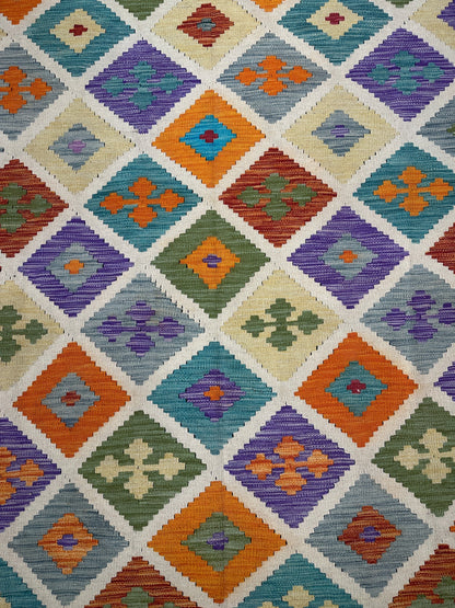 Chobi Kilim Rug - 259 cm x 202 cm
