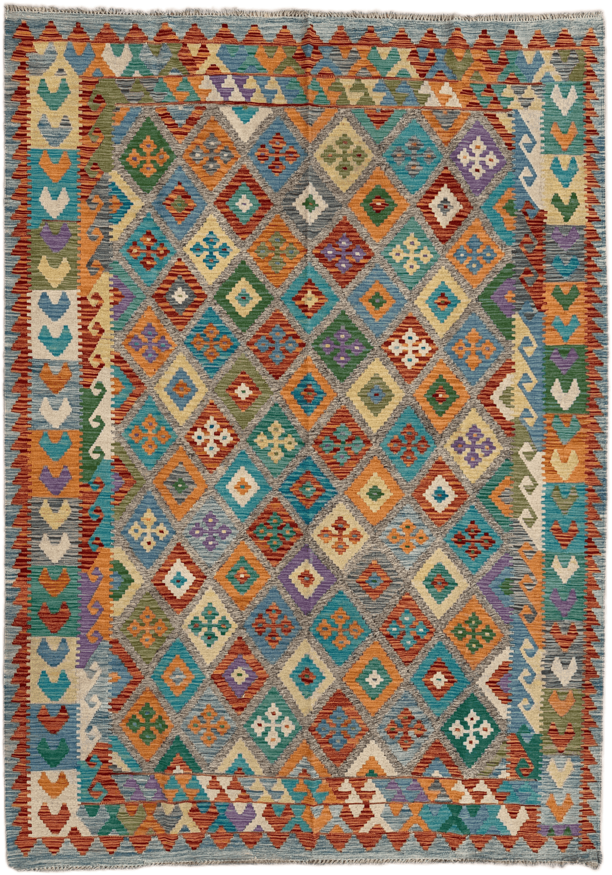 Chobi Kilim Rug - 299 cm x 209 cm