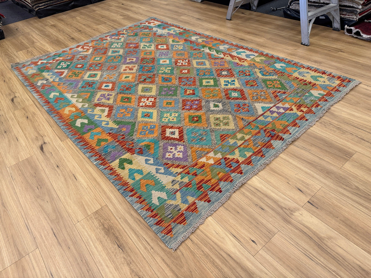 Chobi Kilim Rug - 299 cm x 209 cm