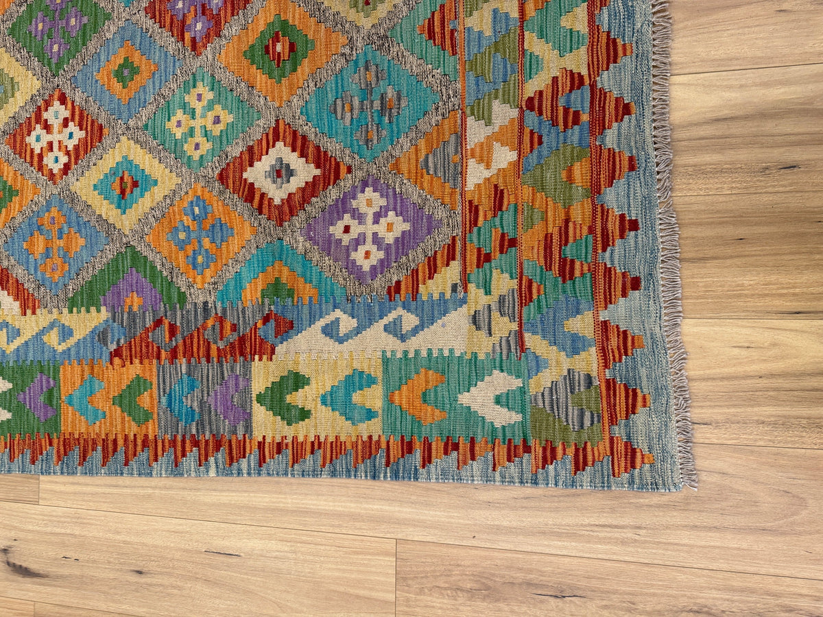 Chobi Kilim Rug - 299 cm x 209 cm