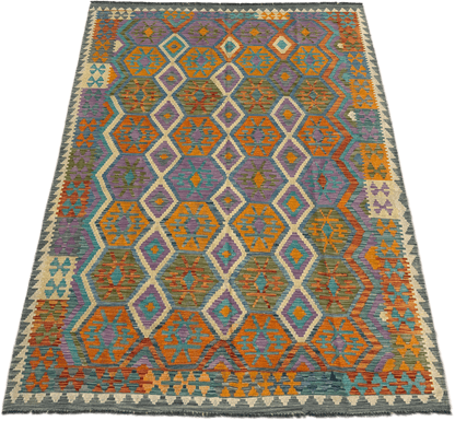 Chobi Kilim Rug - 302 cm x 200 cm