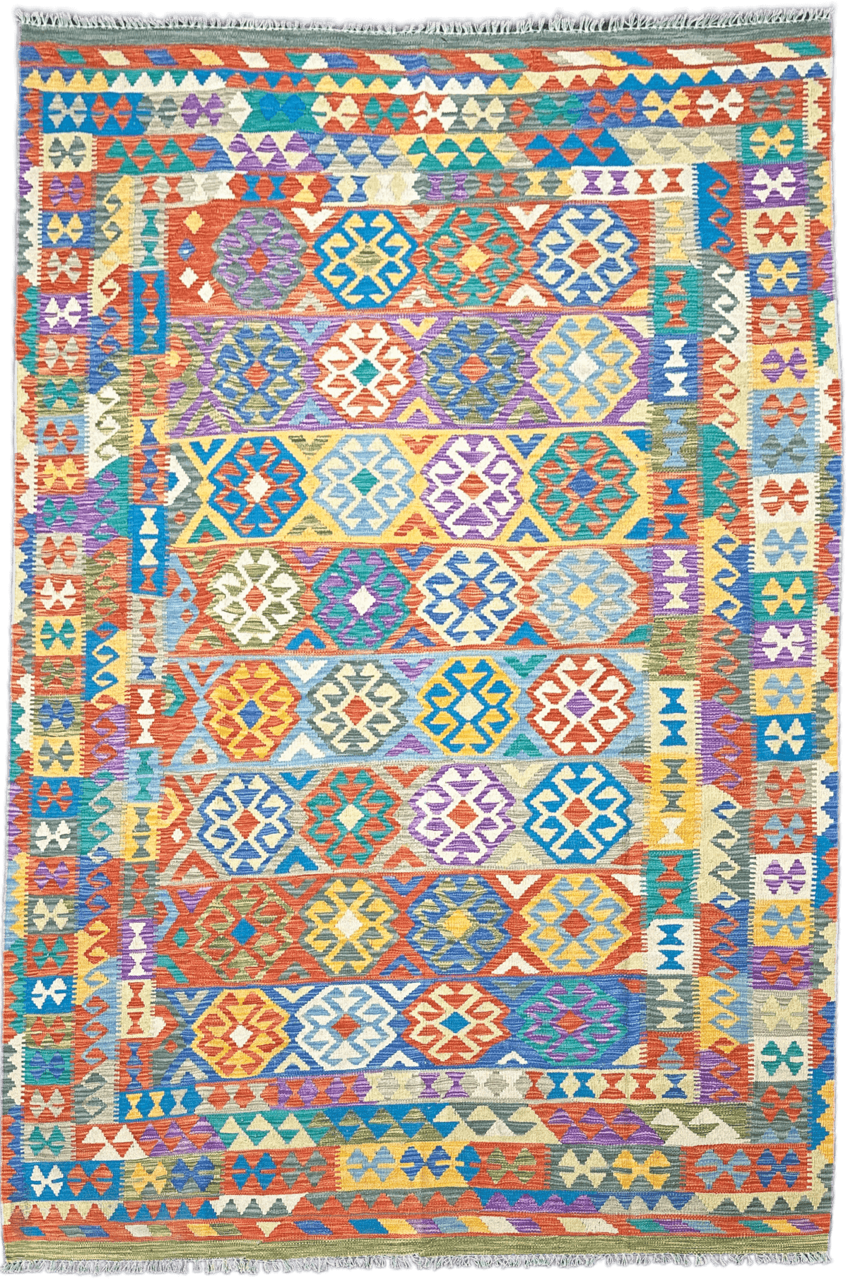 Chobi Kilim Rug - 297 cm x 197 cm