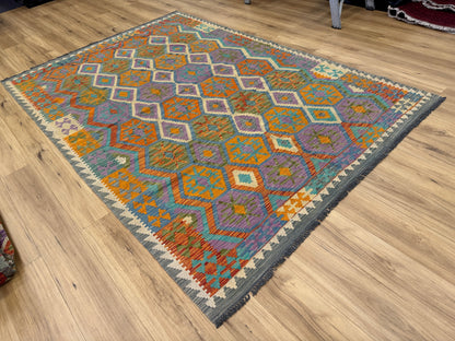 Chobi Kilim Rug - 302 cm x 200 cm