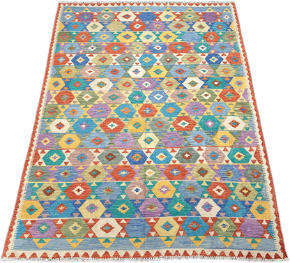 Chobi Kilim Rug - 296 cm x 200 cm