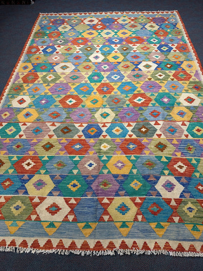 Chobi Kilim Rug - 296 cm x 200 cm