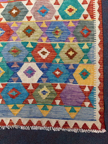 Chobi Kilim Rug - 296 cm x 200 cm