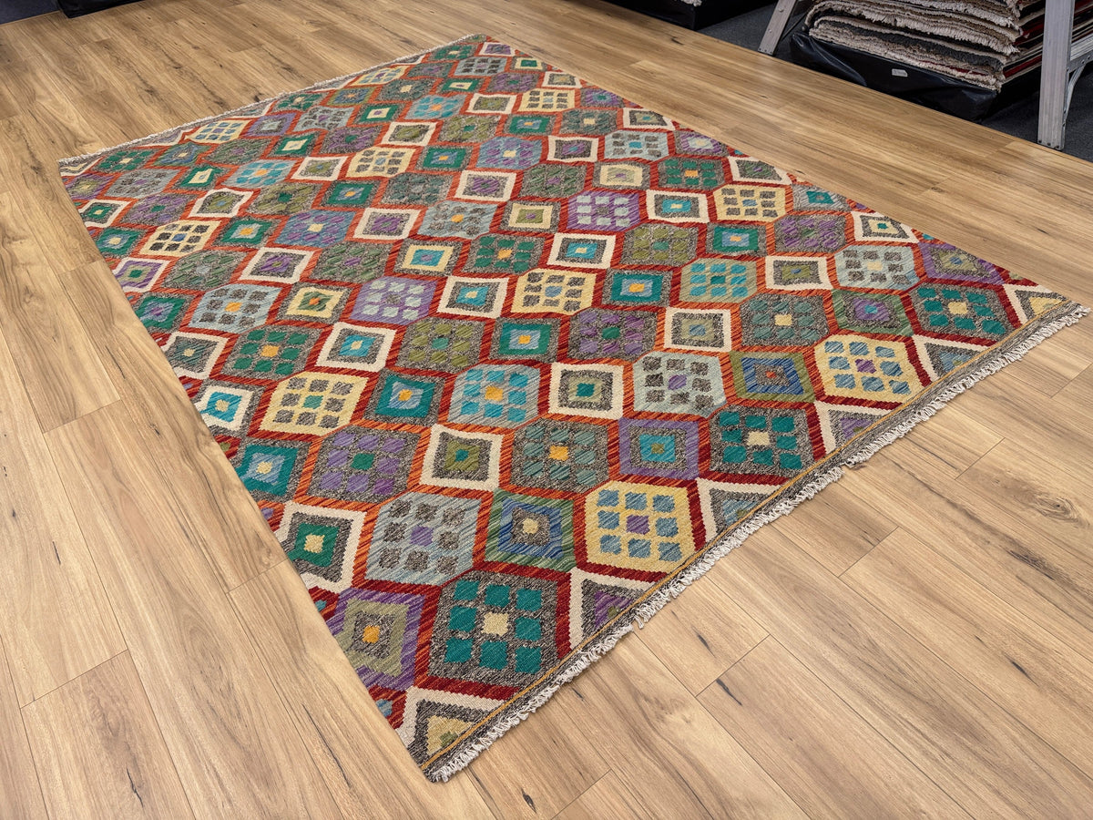 Chobi Kilim Rug - 295 cm x 202 cm