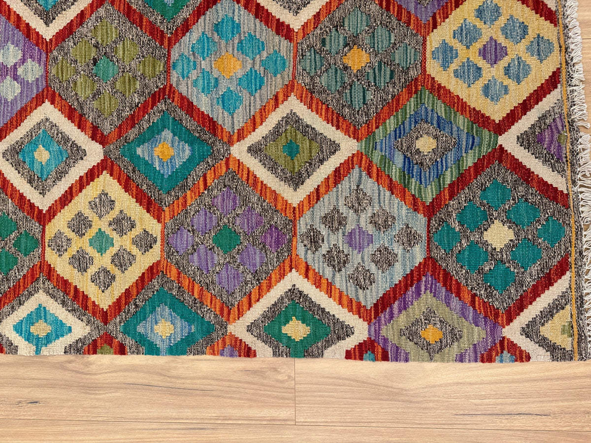 Chobi Kilim Rug - 295 cm x 202 cm