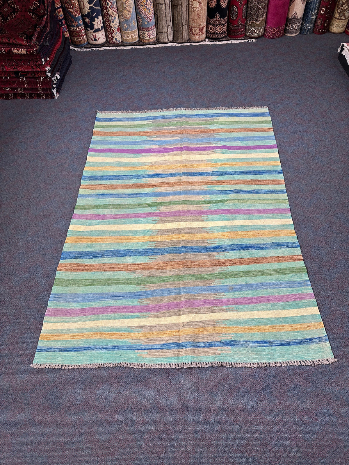 Chobi Kilim Rug - 242 cm x 170 cm