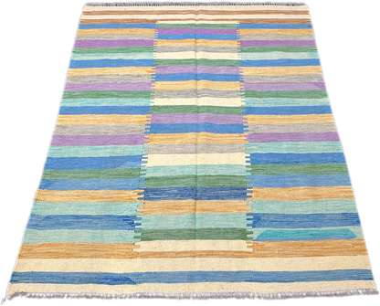 Chobi Kilim Rug - 217 cm x 164 cm