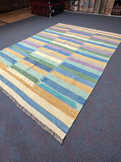Chobi Kilim Rug - 217 cm x 164 cm