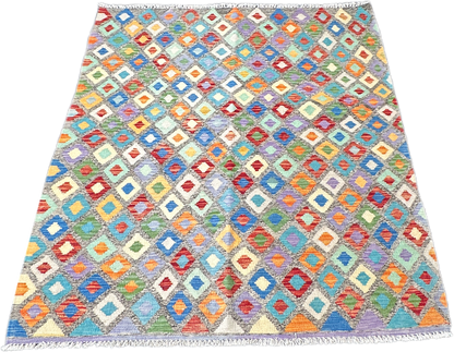 Chobi Kilim Rug - 190 cm x 151 cm
