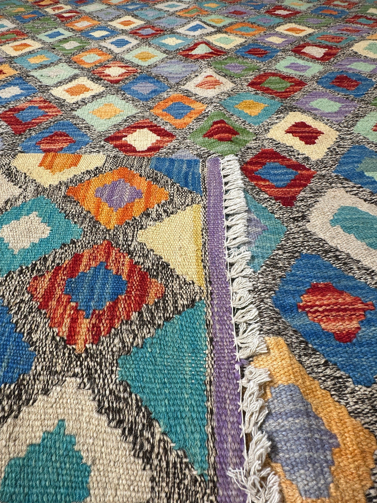 Chobi Kilim Rug - 190 cm x 151 cm