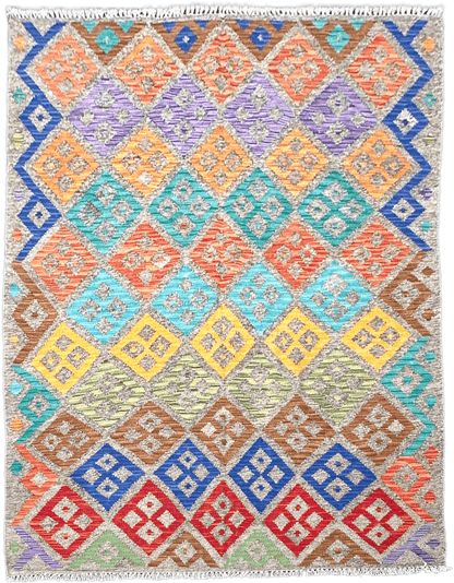Chobi Kilim Rug - 195 cm x 152 cm