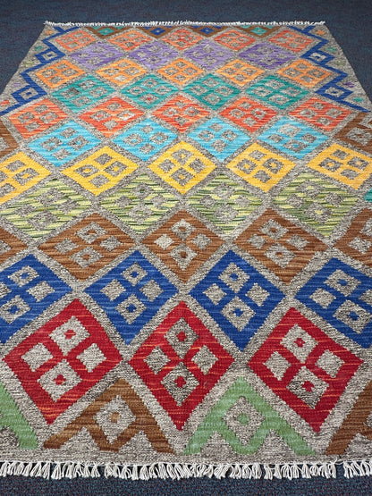Chobi Kilim Rug - 195 cm x 152 cm