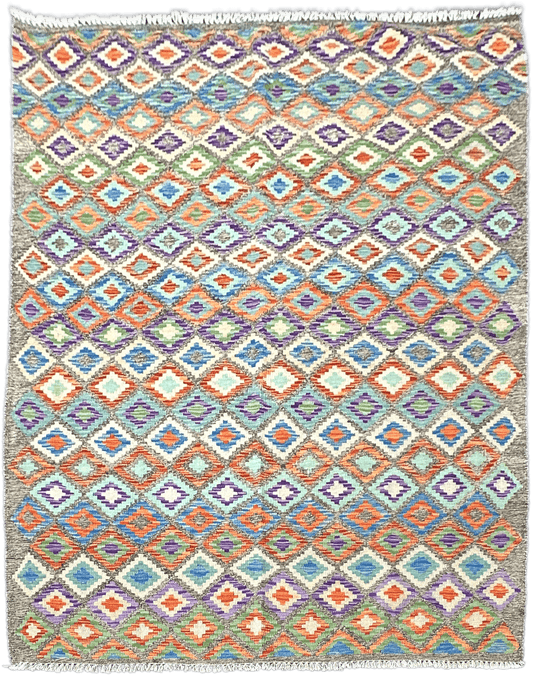 Chobi Kilim Rug - 200 cm x 158 cm