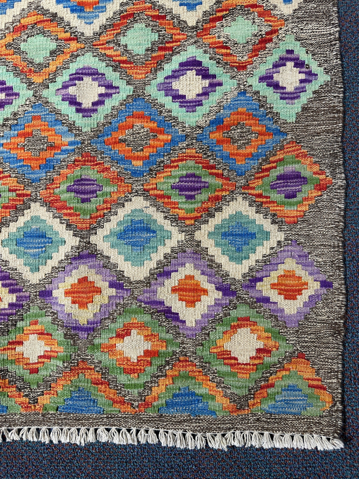 Chobi Kilim Rug - 200 cm x 158 cm