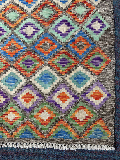 Chobi Kilim Rug - 200 cm x 158 cm