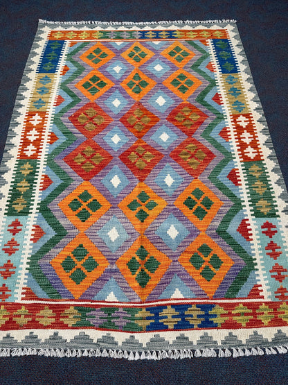 Chobi Kilim Rug - 176 cm x 130 cm