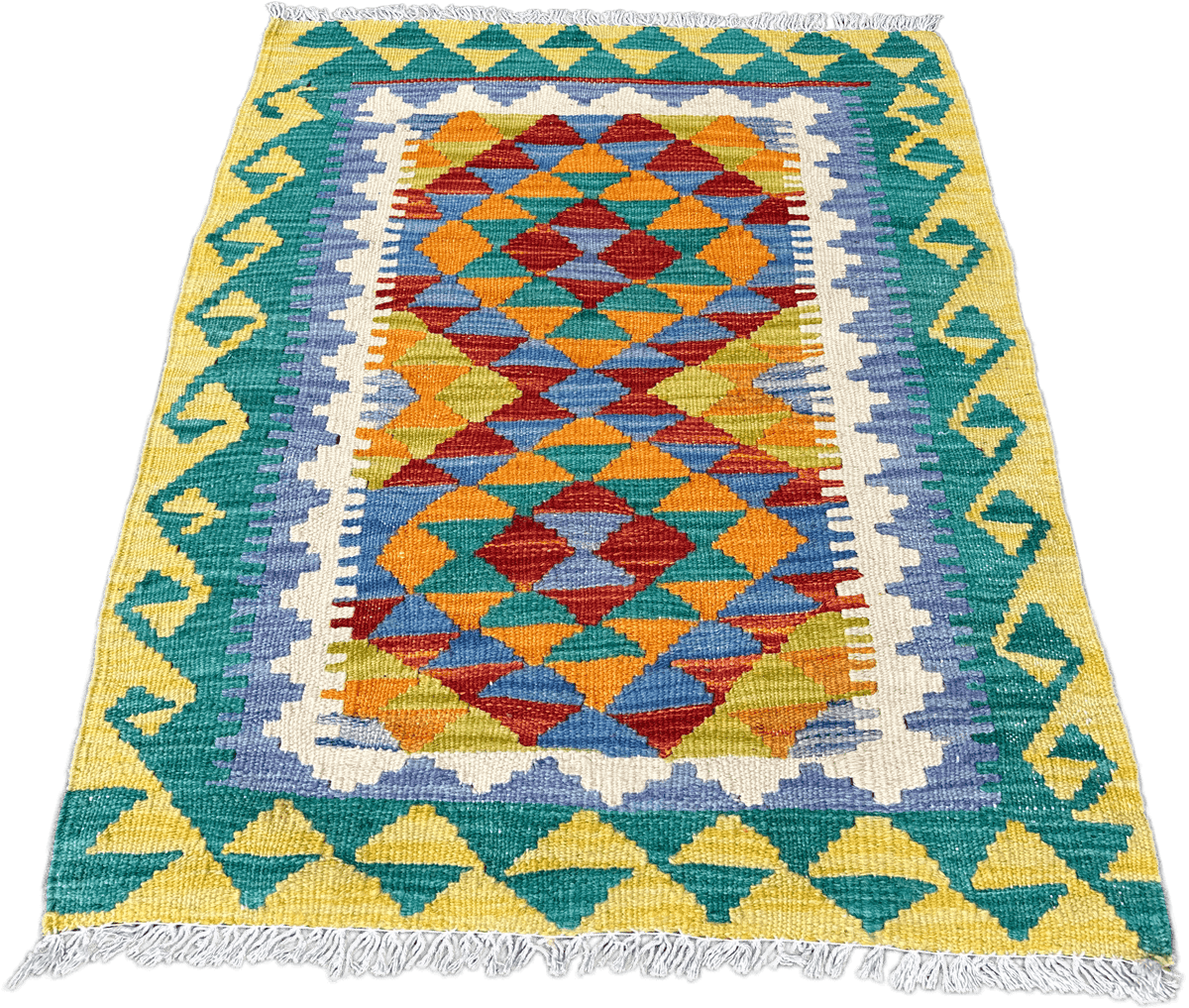 Chobi Kilim Rug - 85 cm x 65 cm