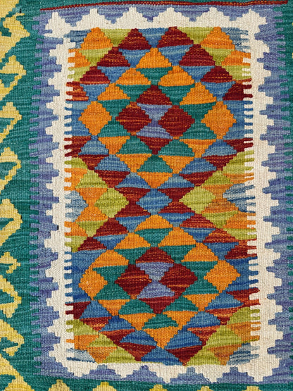 Chobi Kilim Rug - 85 cm x 65 cm